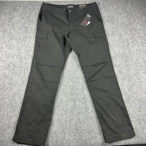 LAPG Pants Womens 18 Long Black Stretch Ops Tactical Cargo Teflon Fabric Ripstop